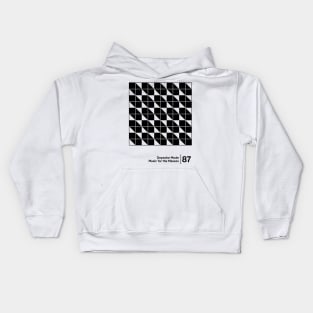 Music for the Masses - Minimal Style Graphic Artwork Kids Hoodie